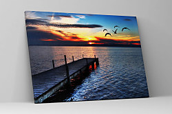 Obraz Drevené mólo pri západe slnka zs1319